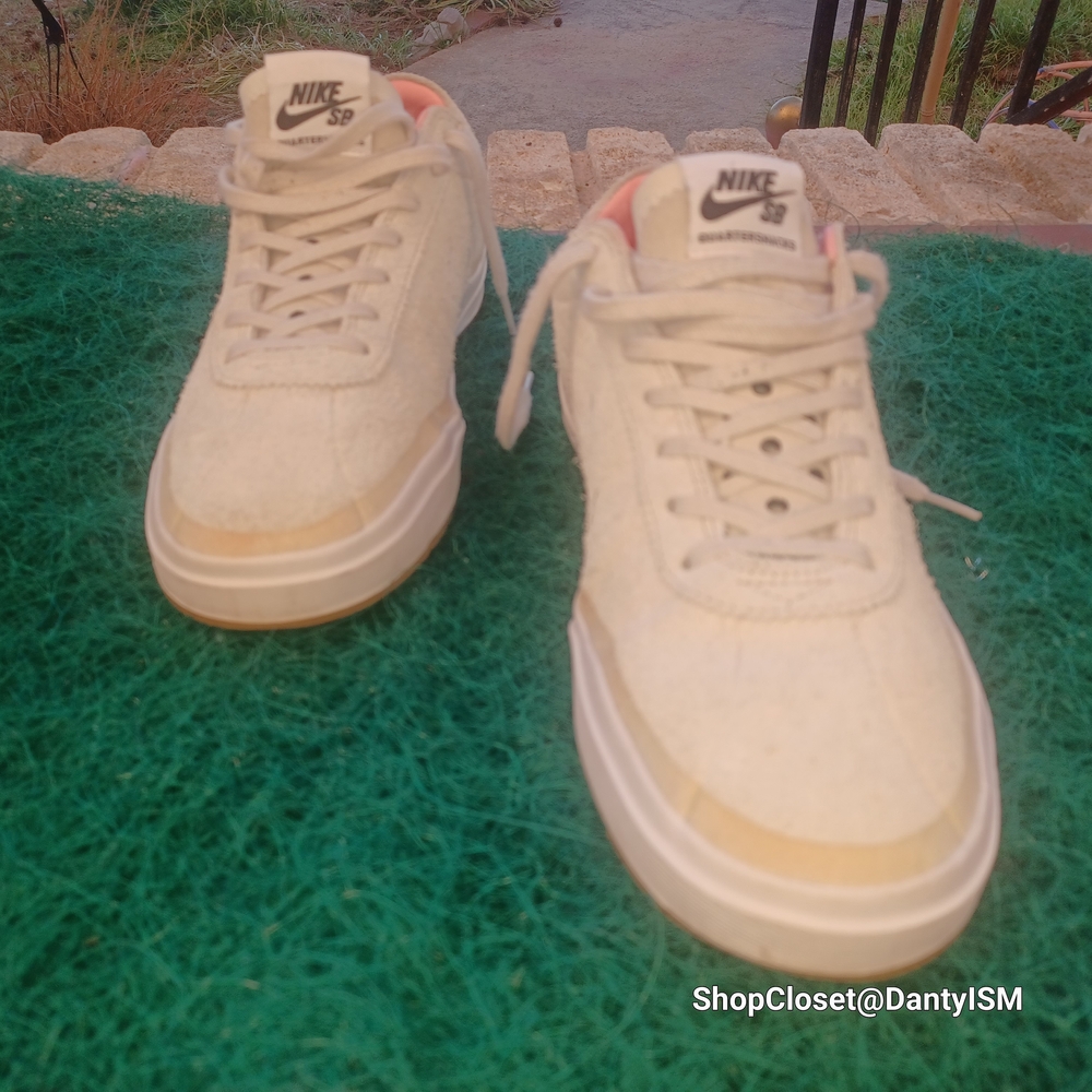 Nike SB Bruin Hyperfeel Quartersnacks sneakers in birch and space pink - Picture 8 of 16